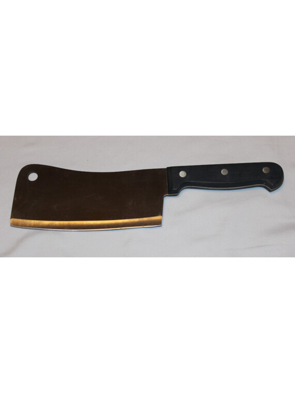 Cooks Club 6" Meat Cleaver Stainless Steel Taiwan Full Tang 11" Vintage